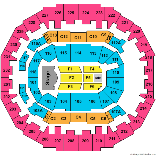 Fedex Forum Seating Chart